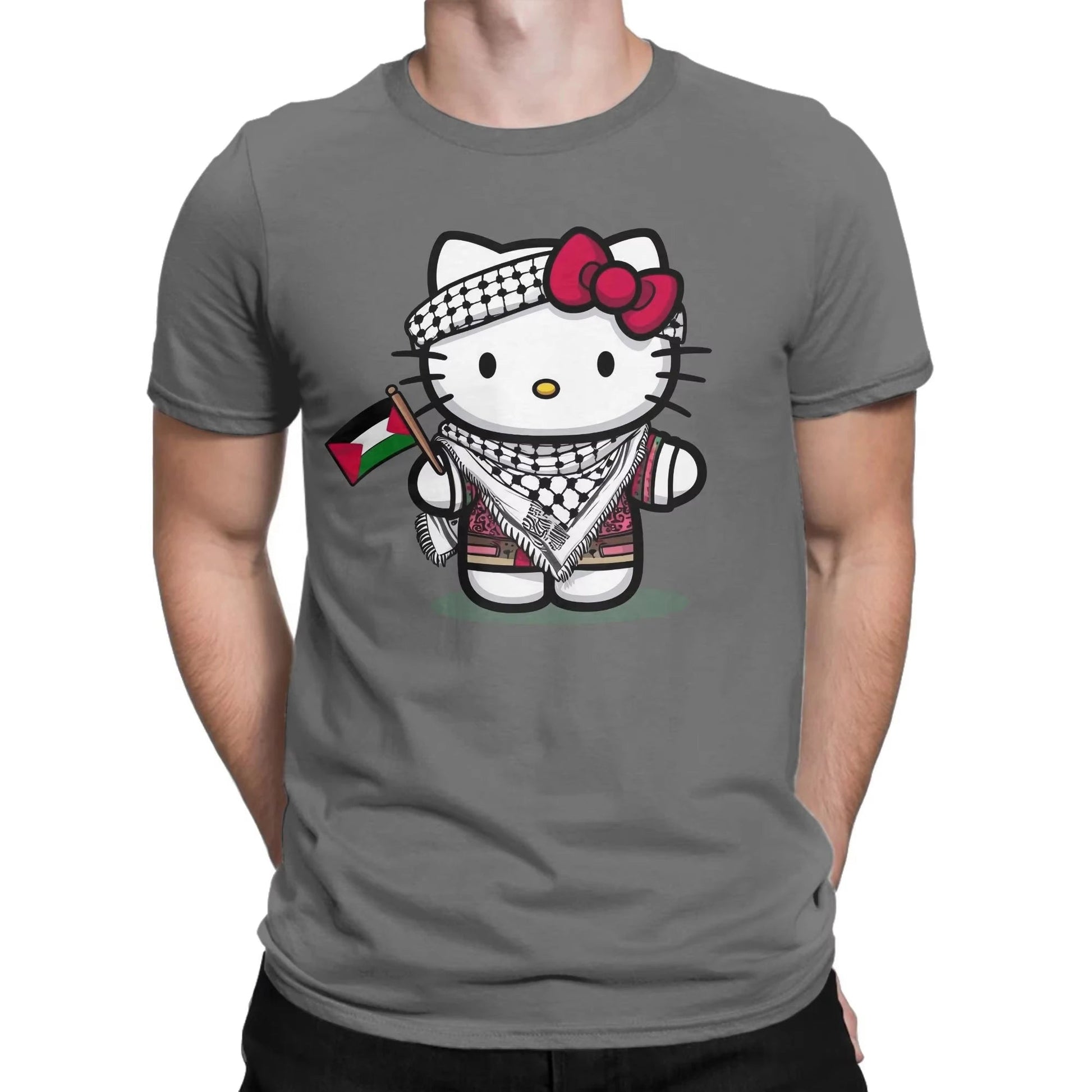 2026 Summer Discount Hot-selling Hello Kitty Men's and Women's T-shirts, Retro Short-sleeved Round-neck T-shirts, Cotton Tops My Store