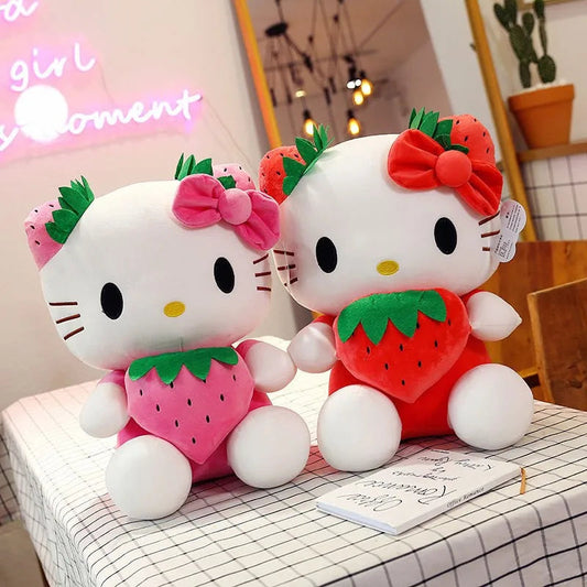 20-45cm Kawaii Hello Kitty Plush Toys Anime Kawaii Pillow Doll Stuffed Animal Children Plushies Decoration girls Birthday Gift My Store