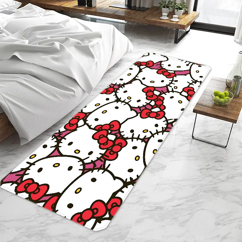 Cute cartoon Hello Kitty Sanrio Door Mat Entrance Non-slip Washable Kitchen Carpet Living Room Hallway Rugs Bathroom Bath My Store