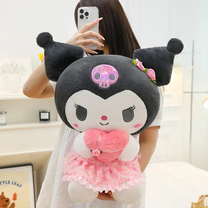 60cm Sanrio Kuromi Melody Hello Kitty Plush Toy Kawaii Cartoon Big Size KT Cat Plush Doll Soft Stuffed Pillow Kids Birthday Gift My Store