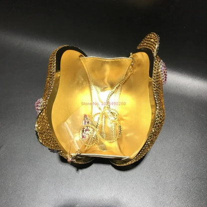Hellokitty Anime Cartoon Shape Rhinestone Cartoon Full Of Diamonds Dinner Bag Handmade Diamond-Set Lady'S Clutch Christmas Gift My Store