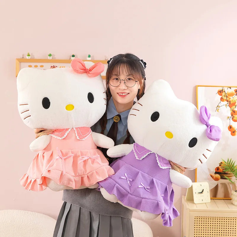 40/50cm Sanrio Hello Kitty Anime Hello Kitty Stuffed Toys Plushier Soft Pillow Birthday Gifts Kawaii Hello Kitty Plush Dolls My Store