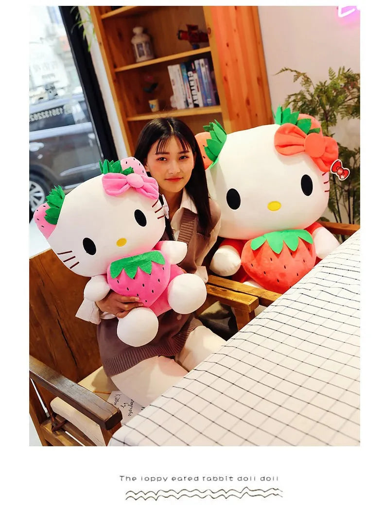 20-45cm Kawaii Hello Kitty Plush Toys Anime Kawaii Pillow Doll Stuffed Animal Children Plushies Decoration girls Birthday Gift My Store