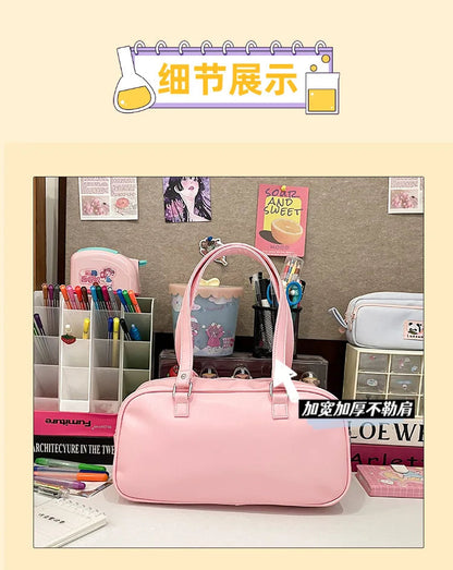 New Niche Design Women's Bow Harajuku Cute Ita Bag JK Uniform Ulzzang Shoulder Bag for Girls Y2K Cartoon Handle Bag My Store
