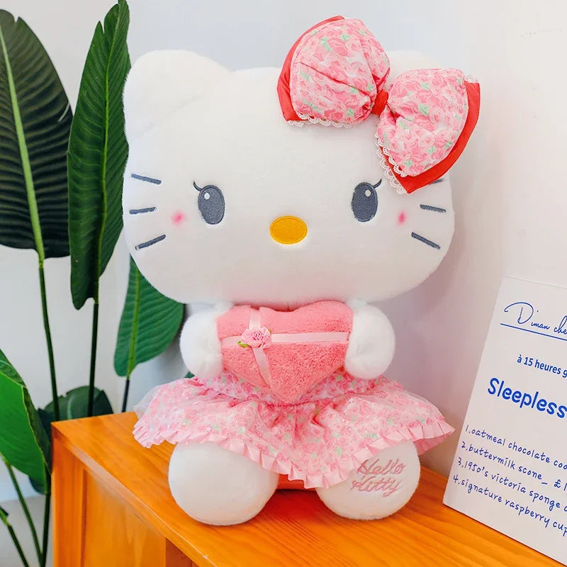 60cm Sanrio Kuromi Melody Hello Kitty Plush Toy Kawaii Cartoon Big Size KT Cat Plush Doll Soft Stuffed Pillow Kids Birthday Gift My Store
