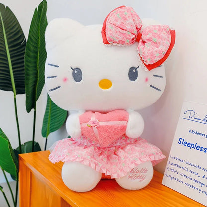 60cm Sanrio Kuromi Melody Hello Kitty Plush Toy Kawaii Cartoon Big Size KT Cat Plush Doll Soft Stuffed Pillow Kids Birthday Gift My Store
