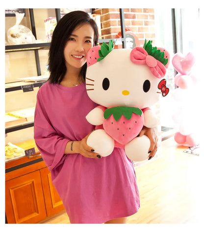 20-45cm Kawaii Hello Kitty Plush Toys Anime Kawaii Pillow Doll Stuffed Animal Children Plushies Decoration girls Birthday Gift My Store