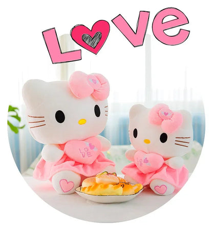 23-30cm Hello Kitty Plush Stuffed Toys Cute Anime Cartoon Soft Pillow Doll For Children Birthday Xmas Gifts My Store