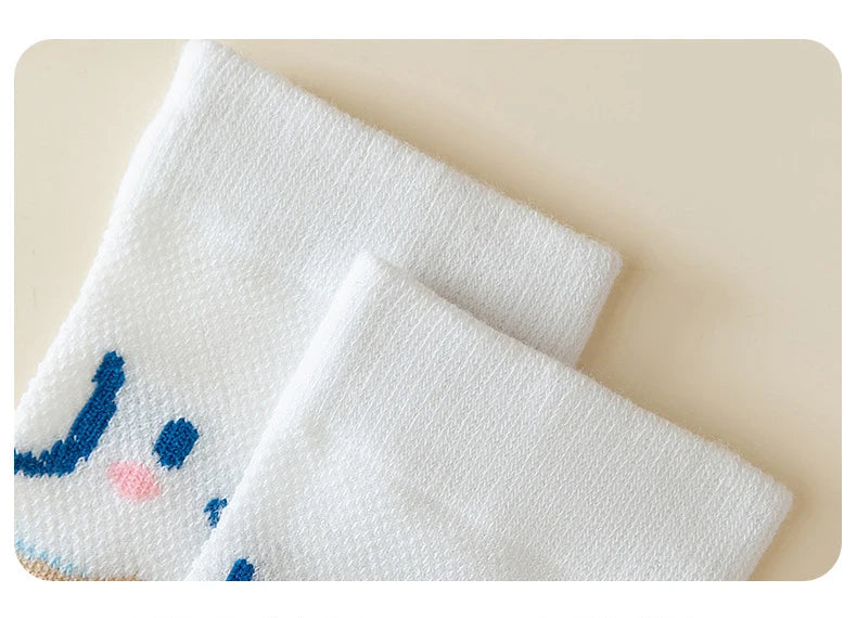 3 Pairs Spring and Summer Cartoon Anime Hello Kitty Pattern Girls Over knee Socks Cotton Comfortable and Soft Casual Girls Socks My Store