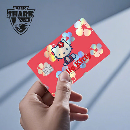 Hot Sale Hello Kitty Kuromi Holographic Laser Shinny Film Skin Cover Sticker for Debit Credit Card Bank Card My Store