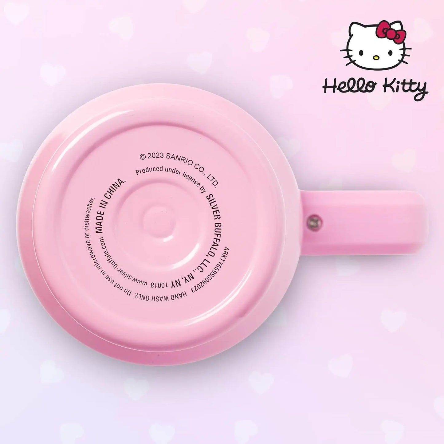 Silver Buffalo Sanrio Hello Kitty Waving Double Walled Stainless Steel Tumbler with Handle and Straw, Fits in Standard Cup Holder, 40 Ounces My Store