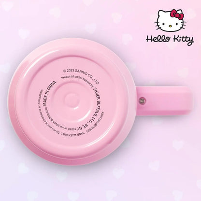 Silver Buffalo Sanrio Hello Kitty Waving Double Walled Stainless Steel Tumbler with Handle and Straw, Fits in Standard Cup Holder, 40 Ounces My Store